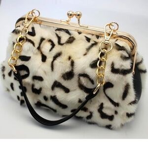 COPY - Premium Luxurious Mink Fur Bag, Crossbody, Clutch, 2 Straps